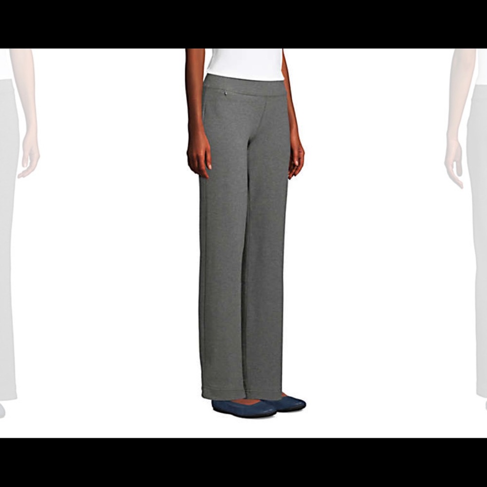 Women's Starfish Mid Rise Straight Leg Elastic Waist Pull On Pants